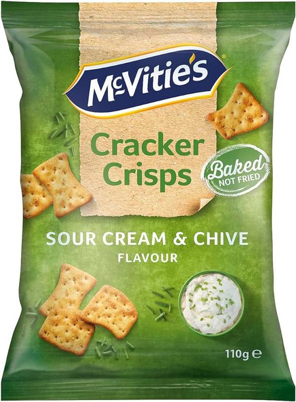 McVITIE'S CRACKER CRISPS SOUR CREAM 110g