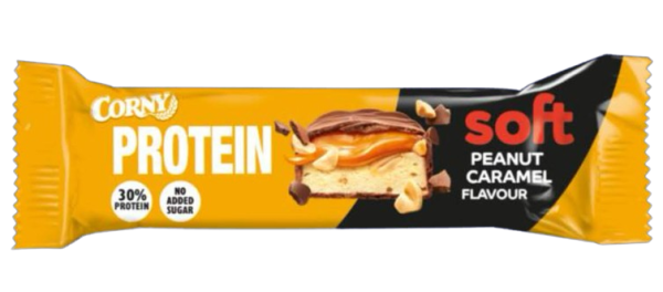 Soft Corny 30% Protein Bar Peanut Caramel No Sugar 45gr