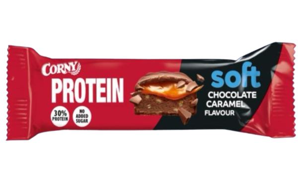 Soft Corny 30% Protein Bar Chocolate Caramel No Sugar 45gr