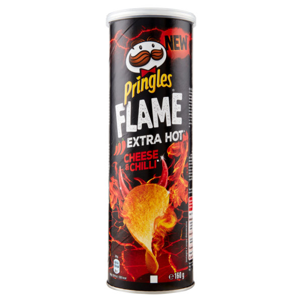 PRINGLES CHIPS FLAME EXTRA HOT CHEESE & CHILLI 160gr
