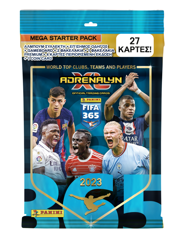 FIFA 365 2023 ADRENALYN CARDS ΚΑΡΤΕΣ PANINI MEGA STARTER PACK