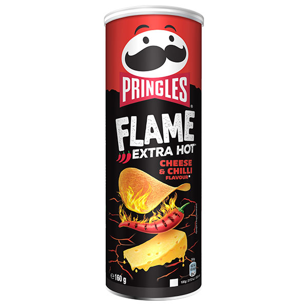 PRINGLES CHIPS Flame Cheese and Chilli 160g