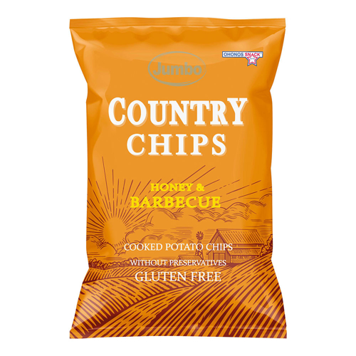 JUMBO COUNTRY CHIPS HONEY & BARBECUE 150gr