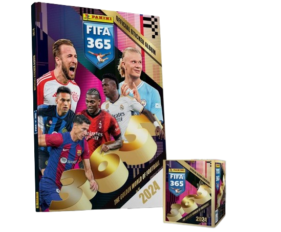 COMBO PANINI FIFA 365 2024 Αυτοκόλλητα 250 Stickers + Σκληρόδετο Hard Cover Album