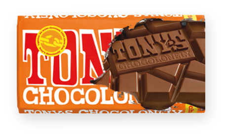 TONY'S Chocolonely Milk Chocolate Caramel & Sea Salt Σοκολάτα Γάλακτος Με Καραμέλα και Θαλασσινό Αλάτι 180g