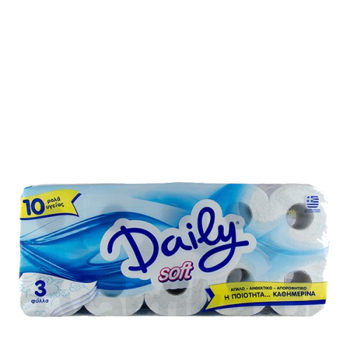 Daily Χαρτί Υγείας Soft 3-Φυλλο 10τεμ x 120γρ