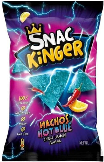 Snac Kinger Nachos Hot Blue Chili Lemon 28g