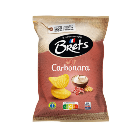 Brets Le Chipsier Francais Πατατάκια Saveur με Γεύση Carbonara 125g