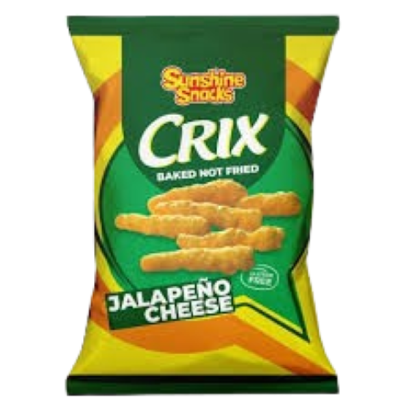 Crix Jalapeno Cheese Baked Not Fried Snack 45g
