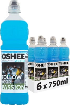 OSHEE Isotonic Multifruit Zero 750ml 6-pack