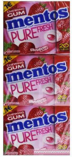 Mentos Pure Fresh Slim Box Strawberry 30gr 12τεμ