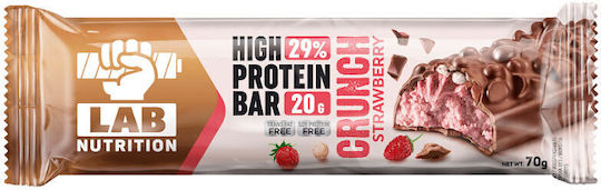 LAB NUTRITION High Protein Bar 29% Crunch Strawberry Cream 70g