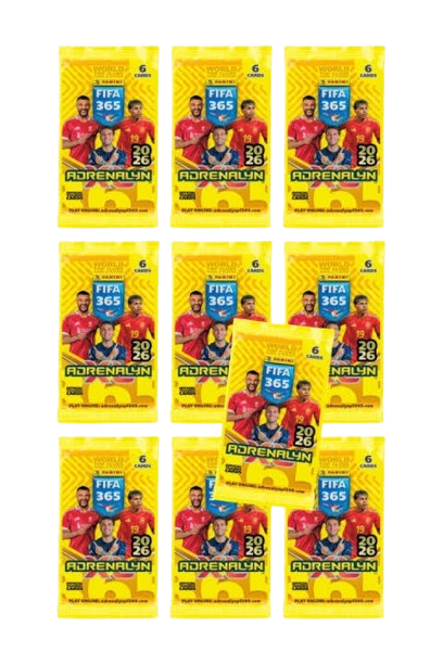 FIFA 365 2026 Adrenalyn XL Κάρτες Panini 10 Φακελάκια