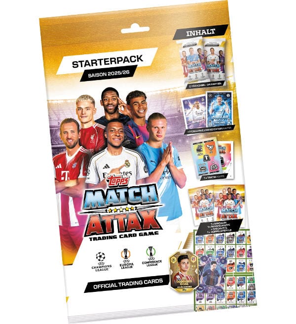 Topps UCC Champions League Match Attax EXTRA 2025/26 Starterpack
