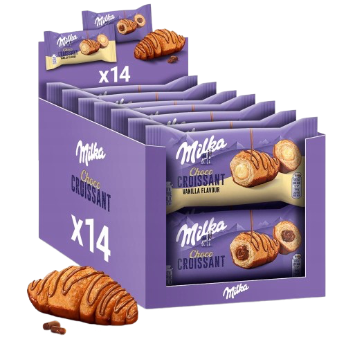 MILKA Choco Croissant Vanilla Flavour 14x50g