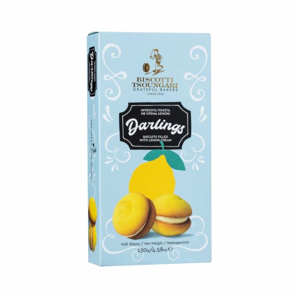 Darlings Biscotti Tsoungari stuffed biscuits with lemon cream 140g