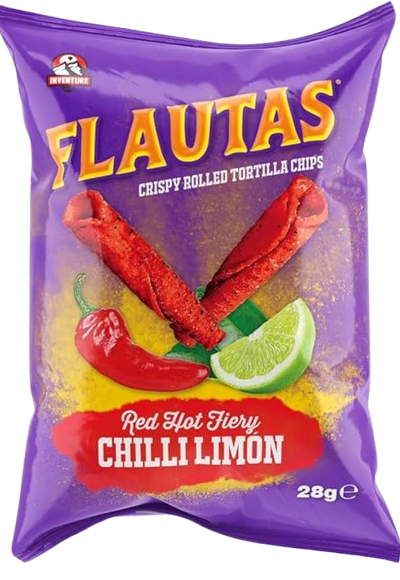 Flautas Red Hot Fieri Chili Limon Rolled Tortillas 28g