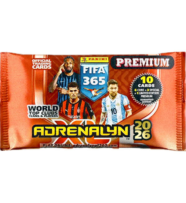 FIFA 365 2026 Premium Adrenalyn XL Κάρτες Panini Φακελάκι