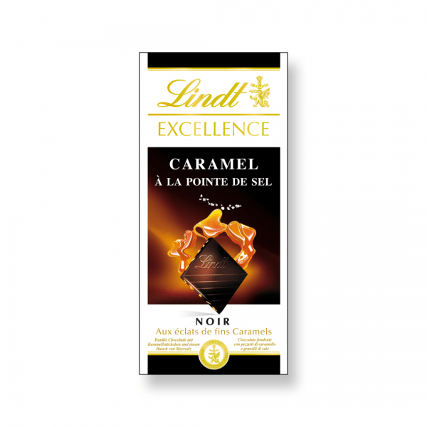 Lindt Excellence Ελβετική Σοκολάτα Salted Caramel 100g