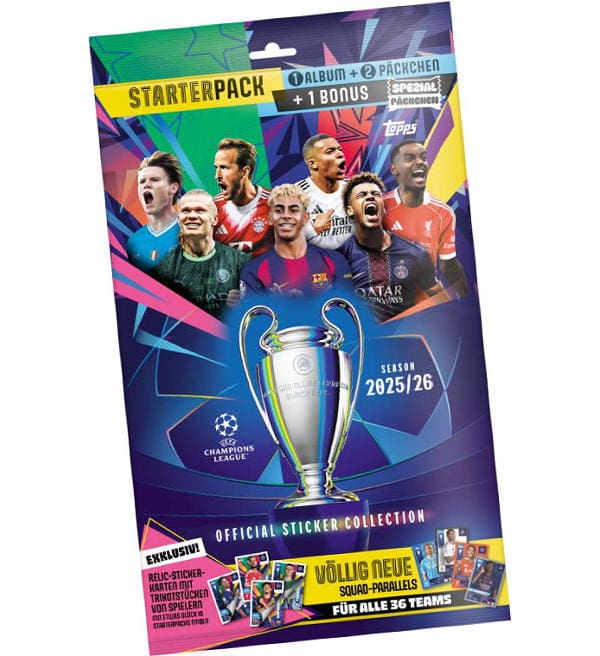 Topps Champions League Stickers 2025/26 Starterpack