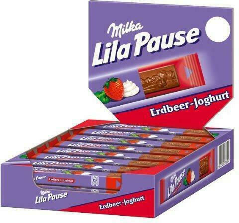 Lila Pause Παυλίδης Σοκολάτα Φράουλα 25x34g
