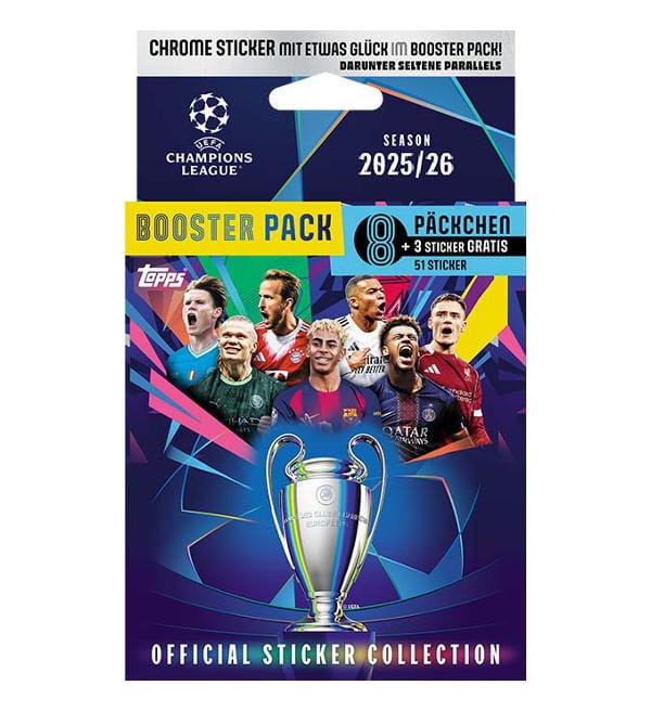 Topps Champions League Stickers 2025/26 Booster Pack