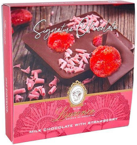 Laurence Signature Σοκολάτα Γάλακτος Με Φράουλες 100gr