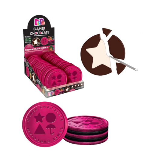 Gamer Chocolate Σοκολατένια Nομίσματα 18x24τεμ