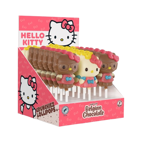 Hello Kitty Crunchiez Lollipop Σοκολατένια Γλειφιτζούρια 24x30gr