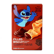 Stitch Binqi Μπισκότα Mε Γέμιση Chocolate 50gr