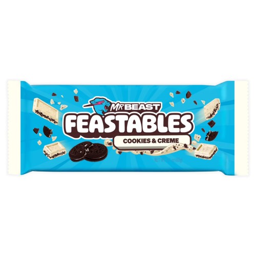 Feastables Mr Beast Cookies Creme Bar Σοκολάτα 60gr
