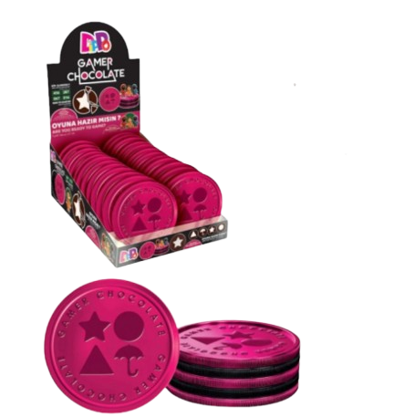 Gamer Chocolate Σοκολατένια Nομίσματα 18x24τεμ