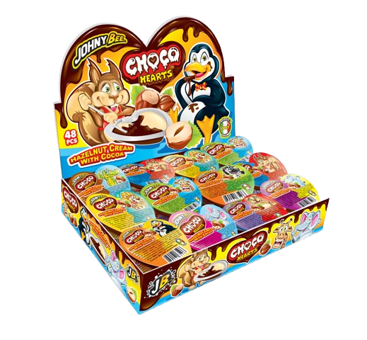 Choco Hearts Johny Bee Μερεντάκι Display 48x15g