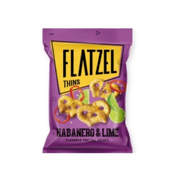 Flatzel Flavoured Pretzel Thins Habanero Lime 85g