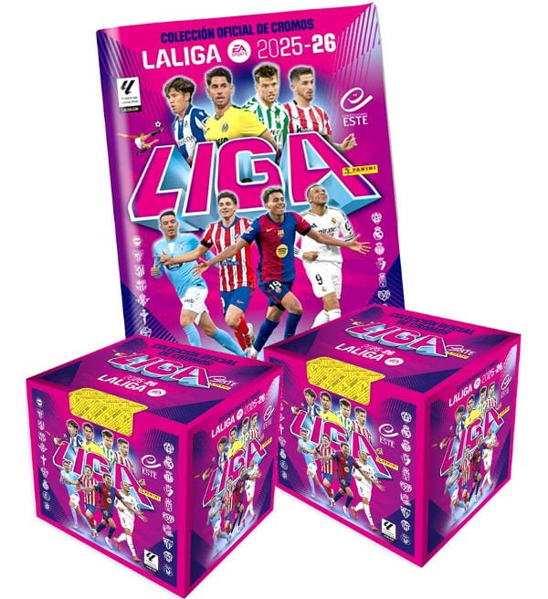 Combo LaLiga 2025/2026 Stickers Panini Album + 100 Φακελάκια