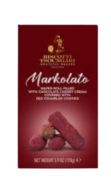 Markolato Biscotti Tsoungari Γκοφρετάκι Με Κρέμα Σοκολάτα Κεράσι 170g