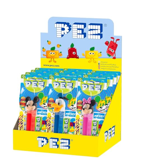 Mickey & Friends Pez Καραμέλες με Dispenser 8.5g 12τεμ