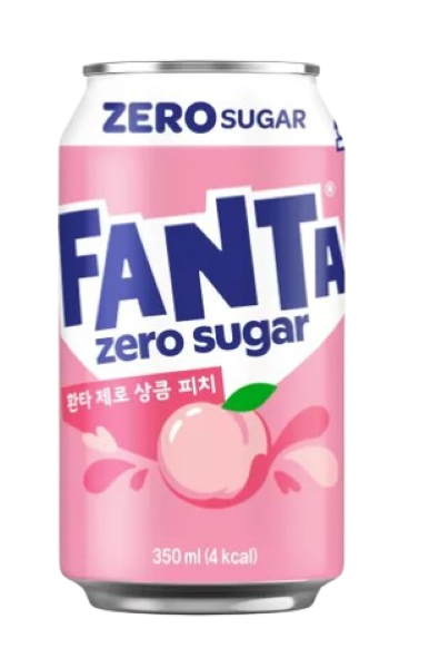 Fanta Peach Zero Sugar KOREA 350ml
