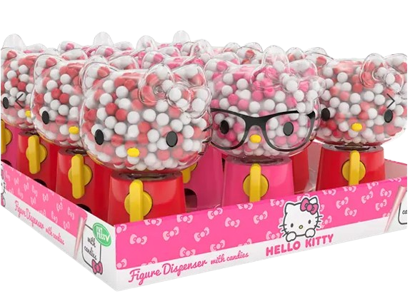 Hello Kitty Funky Heads Dispenser Με Καραμέλες 12 x 75g