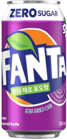 Fanta Grape Zero Sugar KOREA 350ml