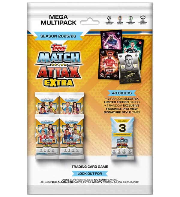 Topps UCC Champions League Match Attax EXTRA 2025/26 Mega Multipack