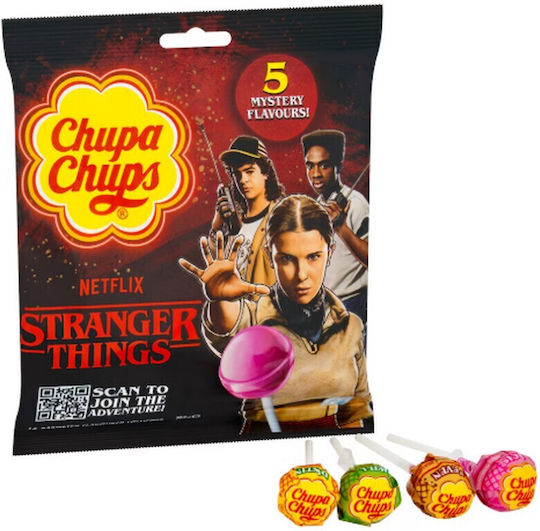 Chupa Chups Stranger Things Γλειφιτζούρια Σε 5 Γεύσεις Bag 10x12g