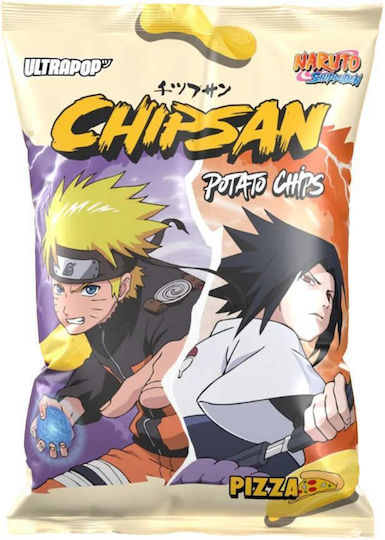 Ultrapop Chipsan Chips Naruto Shippuden Naruto Vs Sasuke Potato Pizza 110g