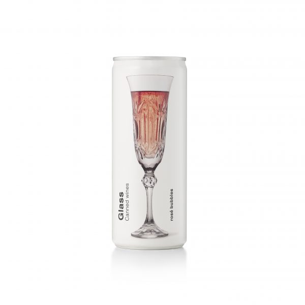 Glass Canned Wines Rose Bubbles 11.5% Alc. 250ml