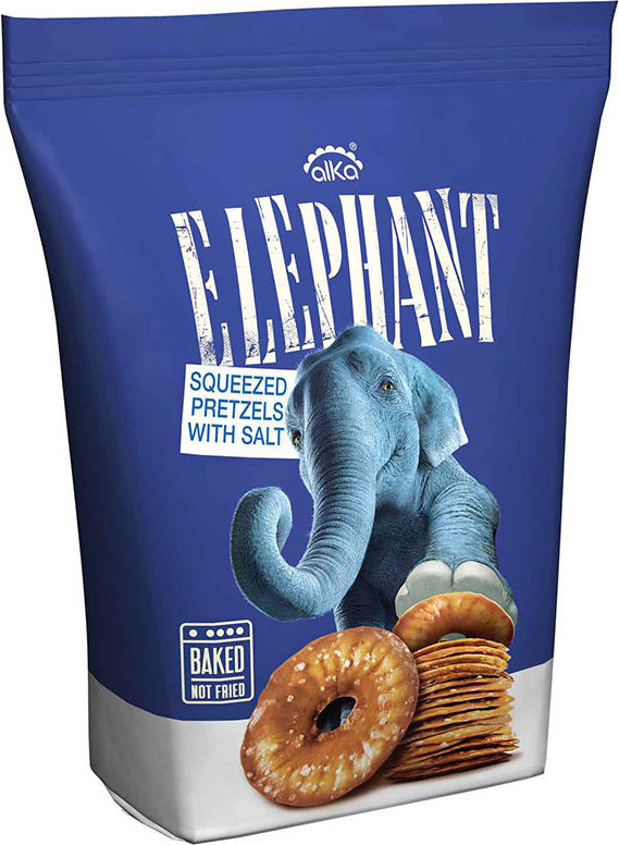 Elephant Baked Squeezed Pretzels Sea Salt 300g