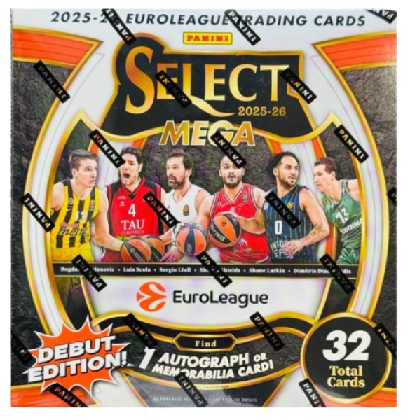 Panini Euroleague Select Basketball 2025/26 Mega Box