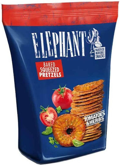 Elephant Baked Squeezed Pretzels Tomatoes & Herbs 270g