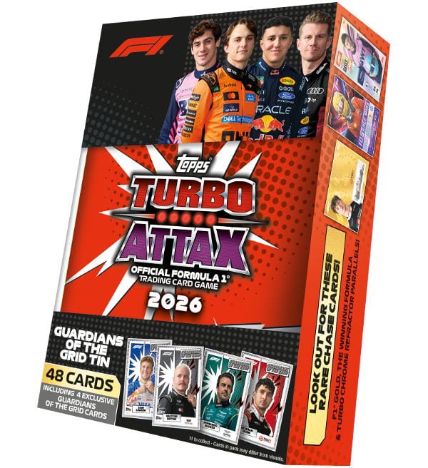 Topps F1 Turbo Attax 2026/7 Trading Cards Guardians of the Grid Mega Tin