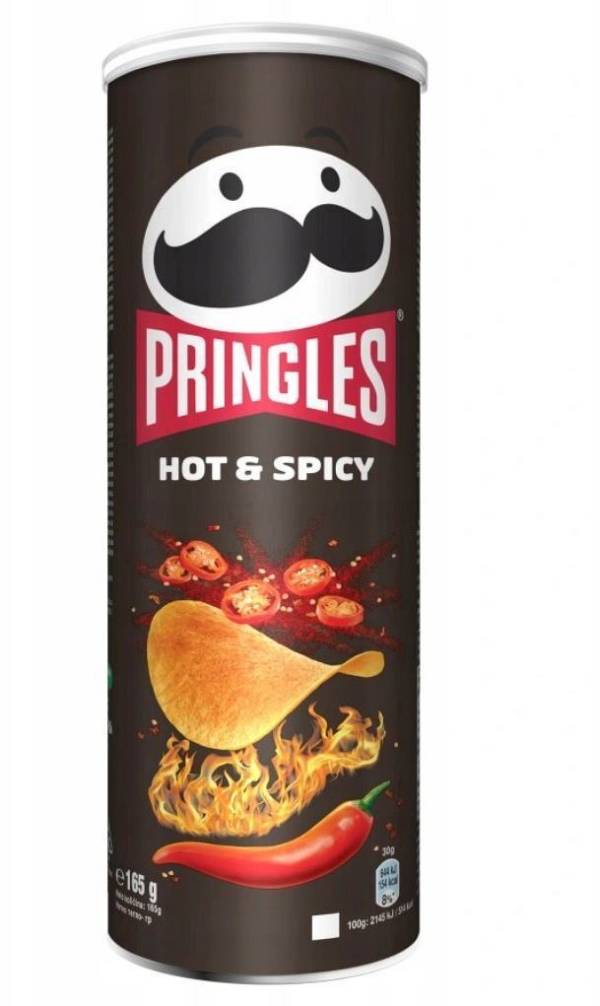 PRINGLES CHIPS HOT & SPICY 165gr