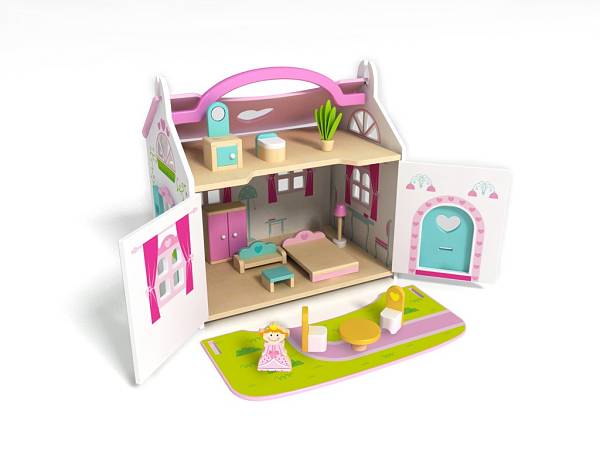 ΞΥΛΙΝΟ ΚΟΥΚΛΟΣΠΙΤΟ TOOKY TOY TKI050 42cm x 30cm x 40cm